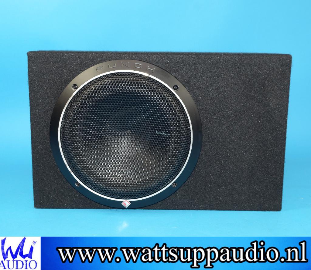 Rockford Fosgate Punch P2 10 inch subwoofer incl kist /grill, Ophalen of Verzenden, Gebruikt