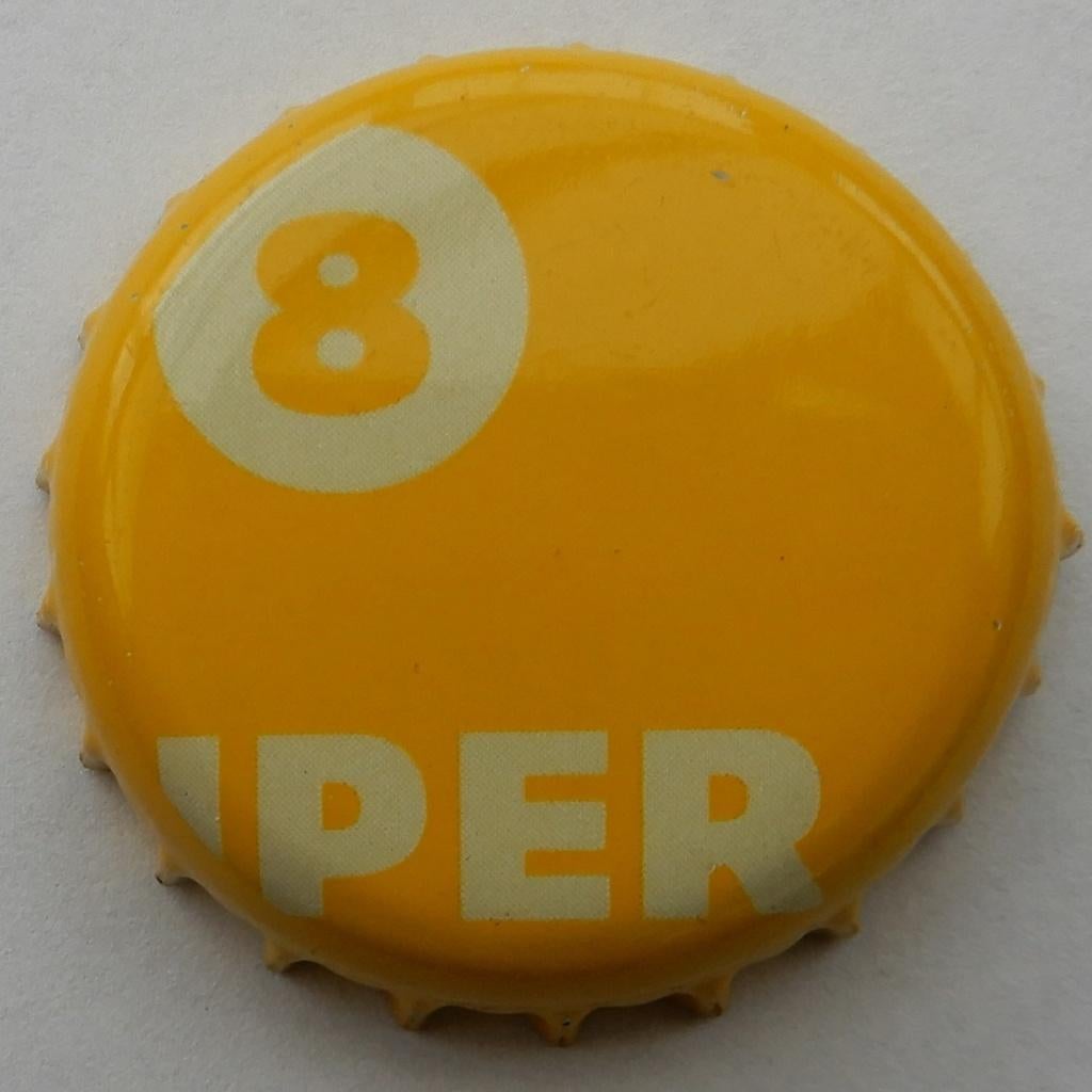 Kroonkurk Super 8 geel (1118), Verzamelen, Biermerken, Verzenden, Gebruikt