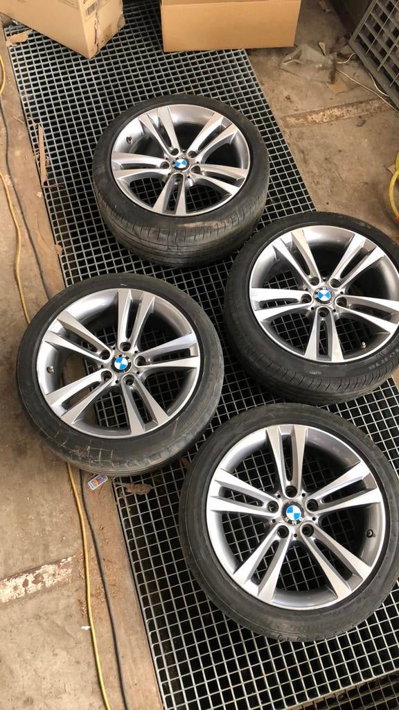BMW 18 origine style 397 5x120 complètes + 4 pneus, 18 pouces, Pneus été, Pneu(s)