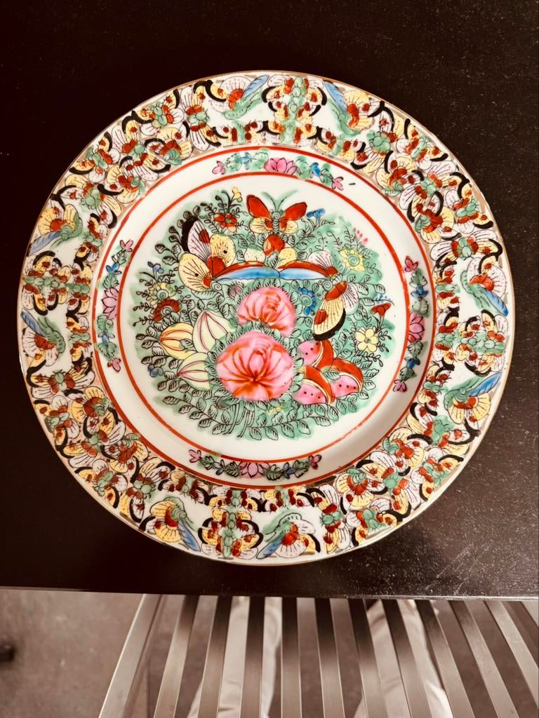 Handgeschilderd Chinees wandbord, Ophalen of Verzenden