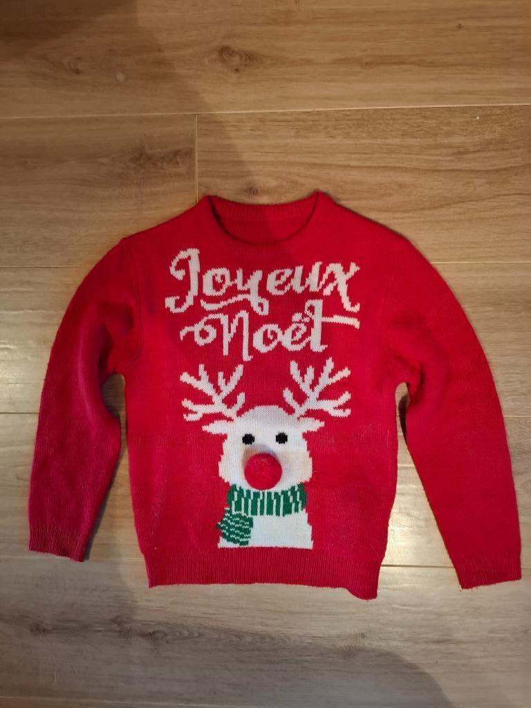 Pull de Noël enfant, Ophalen of Verzenden, Zo goed als nieuw, Jongen of Meisje, Trui of Vest