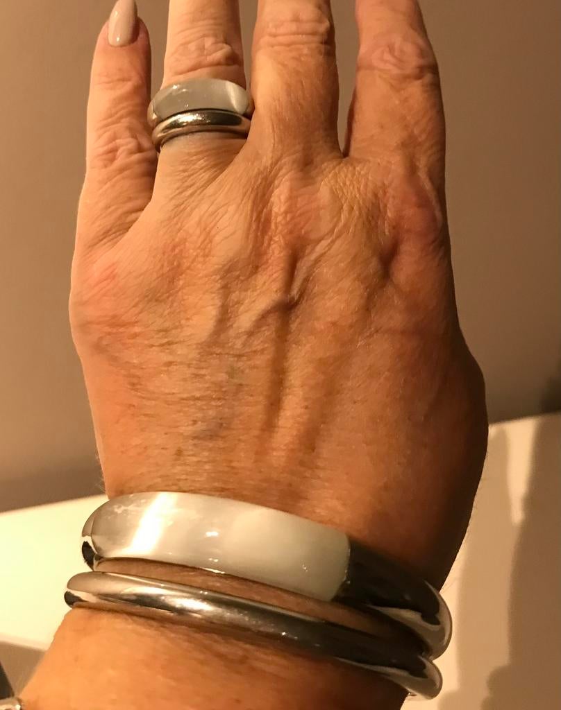 Calvin klein  set , bestaande uit een armband en ring, Bijoux, Sacs & Beauté, Enlèvement ou Envoi, Comme neuf
