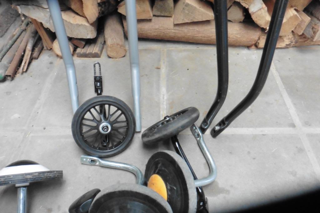 Steunwieltjes en fietshulpstang voor Decathlon fietsje, Fietsen en Brommers, Ophalen, Zijwieltjes, Gebruikt, B-Twin