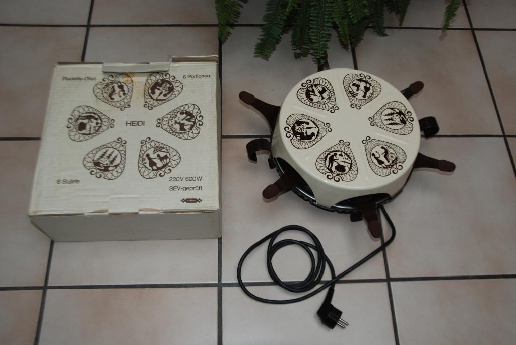 Appareil à raclette "Heidi" pour 6 personnes Très Bon Etat!, Electroménager, Enlèvement, Comme neuf, 4 à 7 personnes