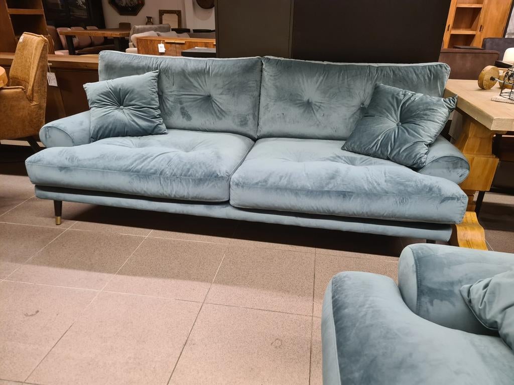 Nouveau siège 2,5 places Adore Velvet Aqua Turquoise Pétrole, Enlèvement, Neuf