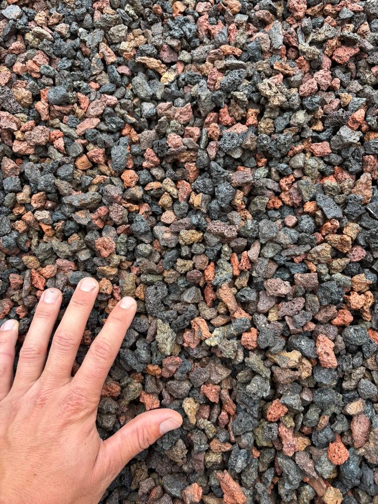 Lava grind split of steentjes aan een voordelige tarief, Tuin en Terras, Ophalen, Bruin, Zo goed als nieuw, Lava