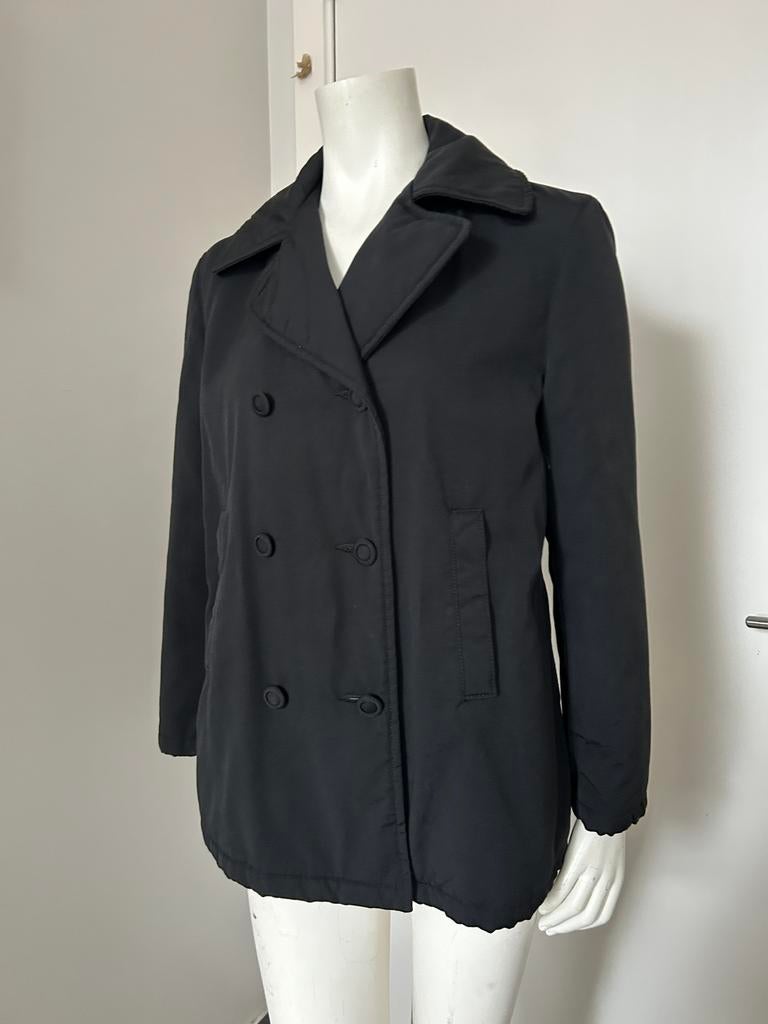 Armani Jeans zwarte erwtenjas S, Ophalen of Verzenden, Zo goed als nieuw, Zwart