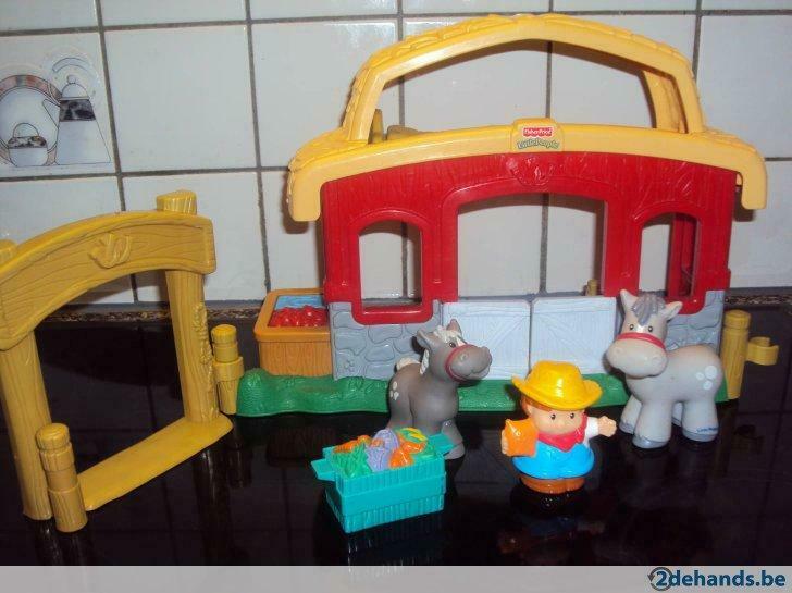 Fisher price little people, paardenstal met geluiden!, Enlèvement ou Envoi, Utilisé
