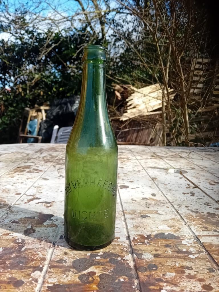 Oude vintage bierfles brouwerij Verhaeghe Vichte, Ophalen of Verzenden