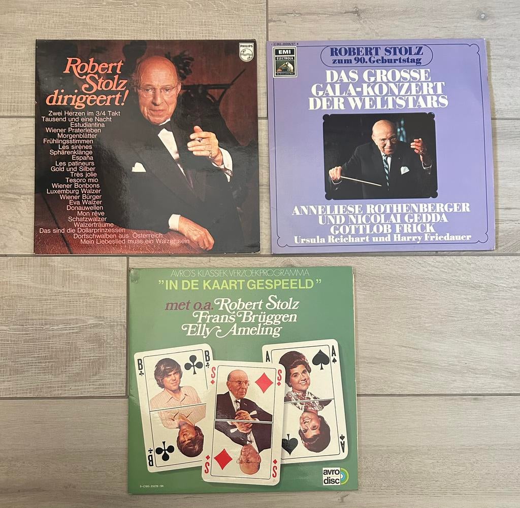 3 vinyles Robert Stolz, Enlèvement ou Envoi, Utilisé, 12 pouces, Classique
