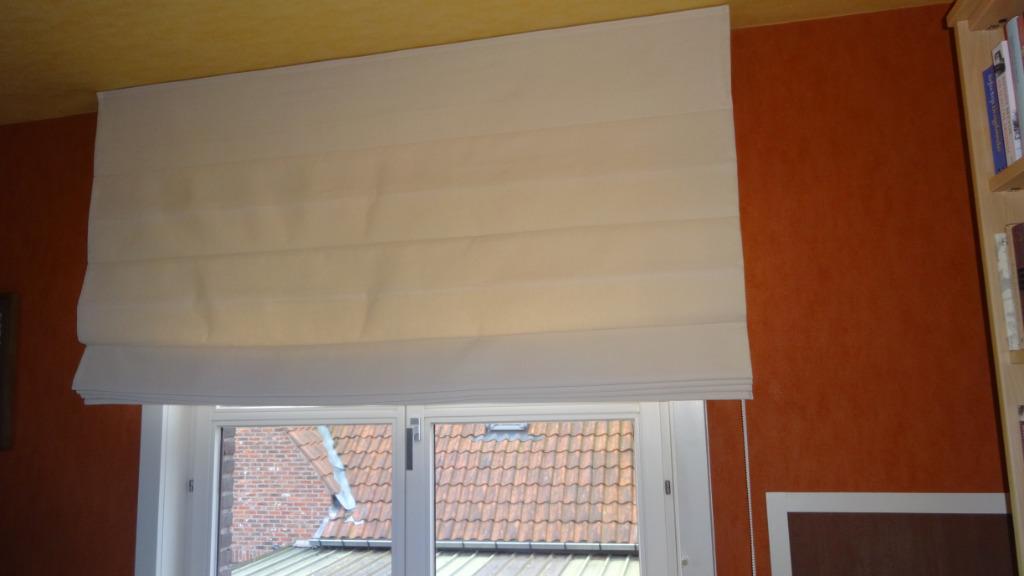 Vouwgordijn, Huis en Inrichting, Ophalen, Gebruikt, Beige, 150 tot 200 cm