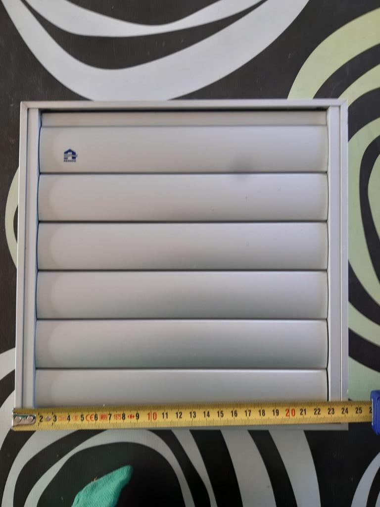 Renson dampkaprooster alu 240 x 240 mm, Doe-het-zelf en Bouw, Ophalen of Verzenden, Gebruikt