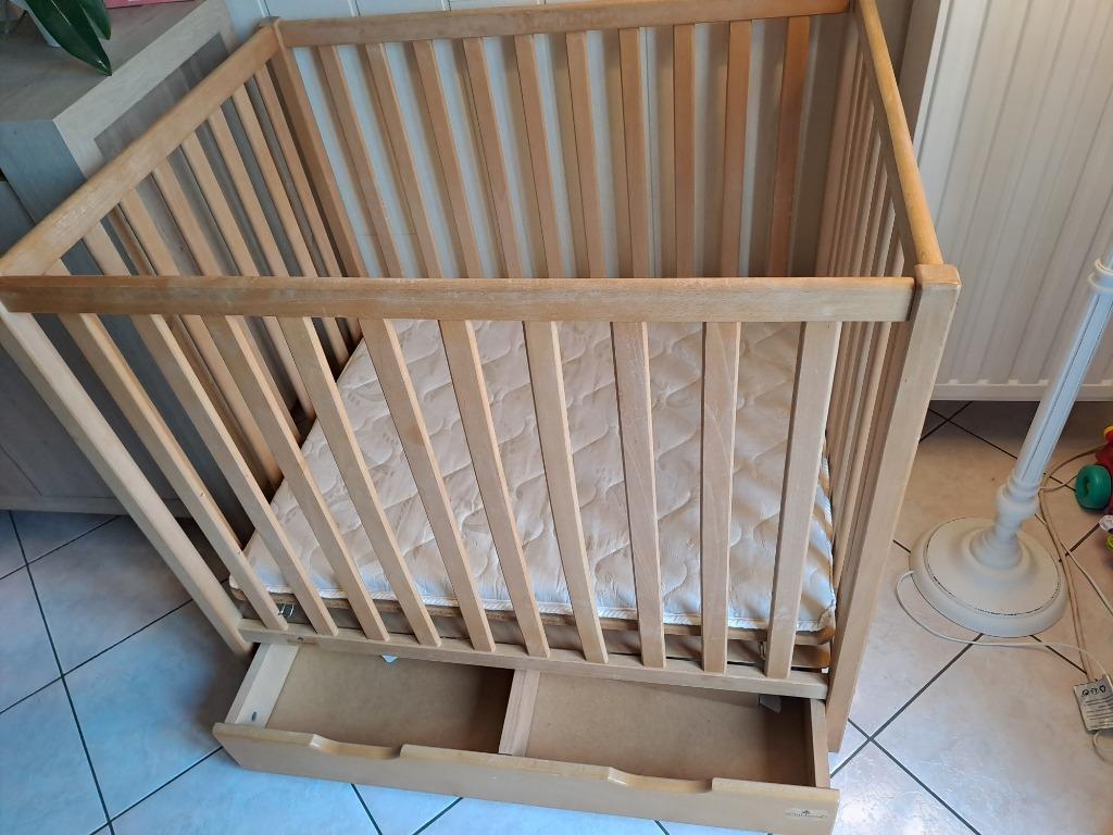 Parc avec tiroir et matelas - 3 niveaux - CHILDWOOD, Kinderen en Baby's, Babyparken, Ophalen, Gebruikt, Vierkant, In hoogte verstelbaar