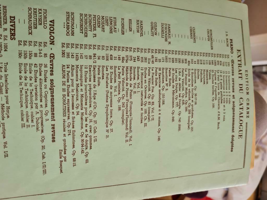 15 inventions en trois parties de J.S Bach, O.keller, Autres niveaux, Comme neuf, Enlèvement