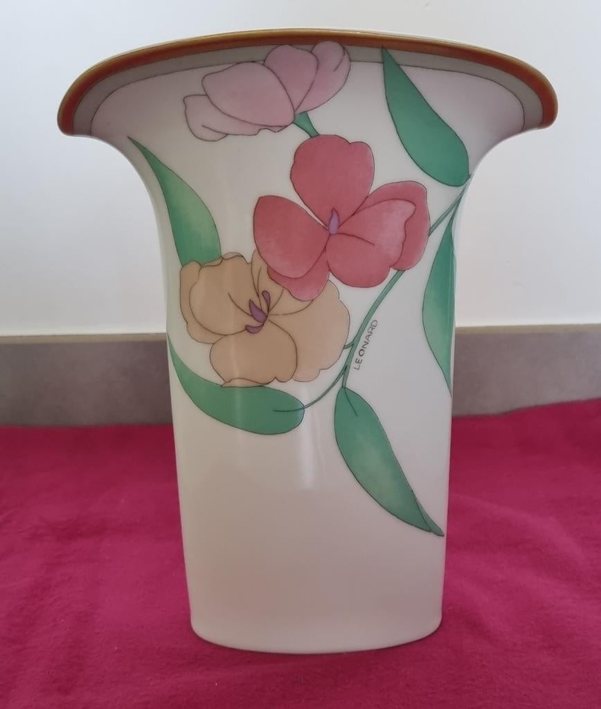 Vintage porseleinen Leonard bloemenvaas, Hutschenreuther, Ophalen of Verzenden