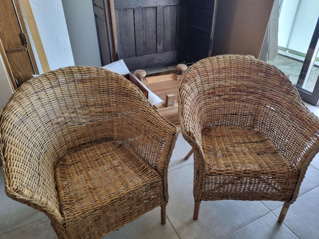 rotan zetel, Antiek en Kunst, Ophalen