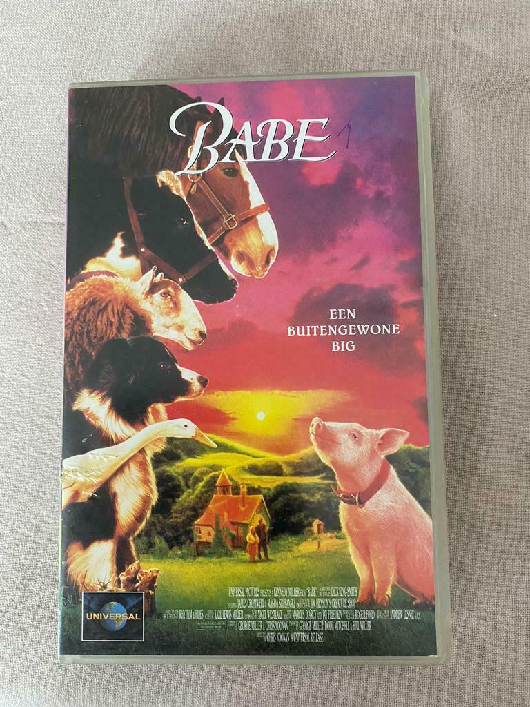 VHS video cassette Babe : een buitengewoon Big, Cd's en Dvd's, Alle leeftijden, Ophalen of Verzenden, Actie en Avontuur