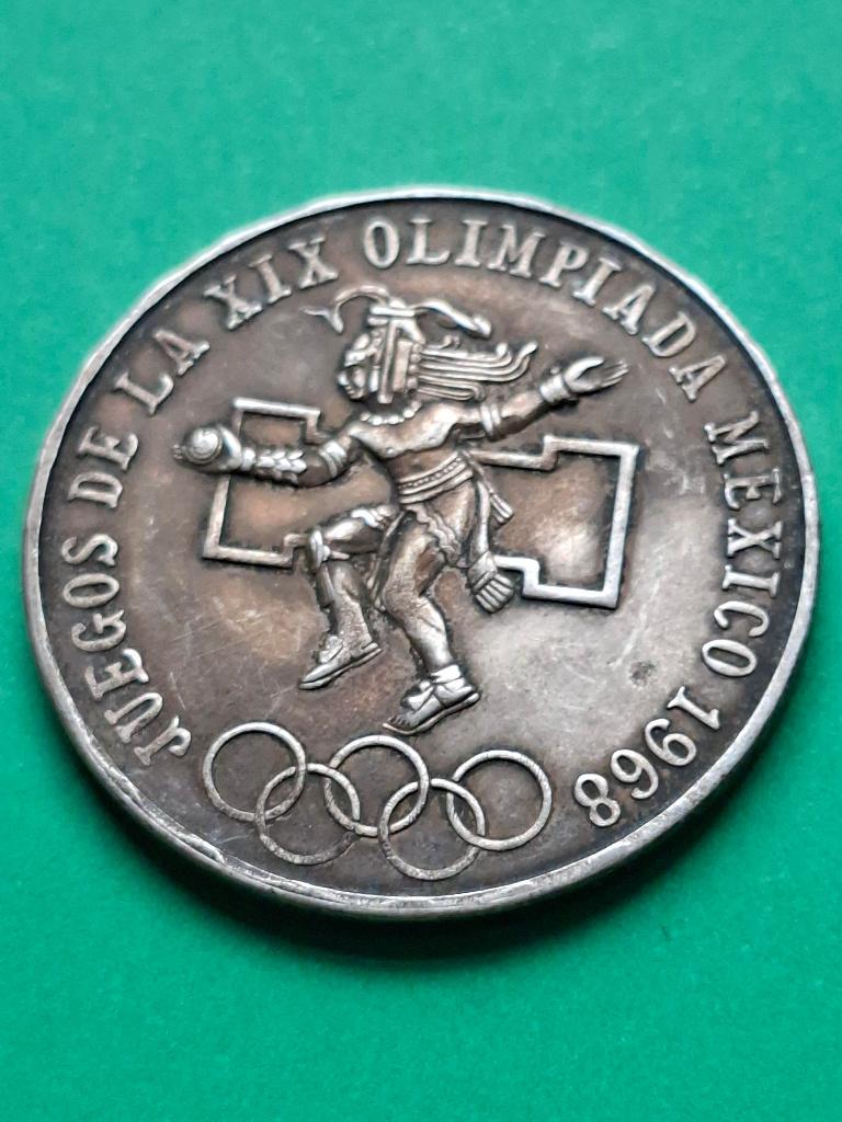 1968 Mexico 25 pesos en argent Jeux olympiques, Envoi, Amérique centrale, Monnaie en vrac, Argent