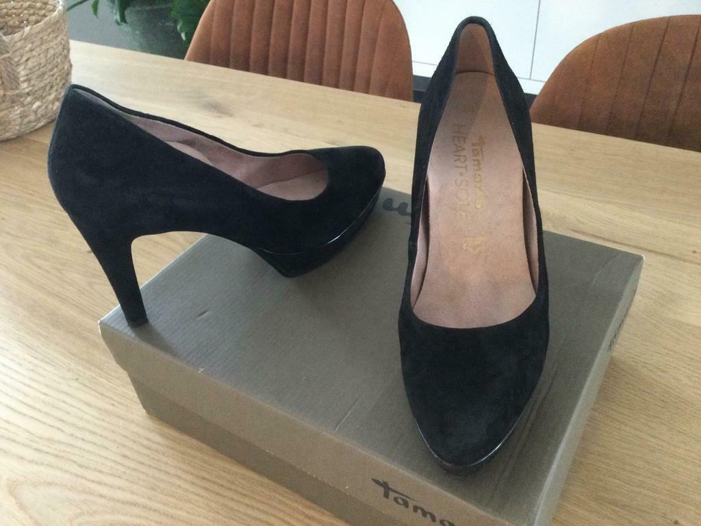 Escarpins Tamaris coeur collection Sole, Tamaris, Enlèvement ou Envoi, Comme neuf, Noir