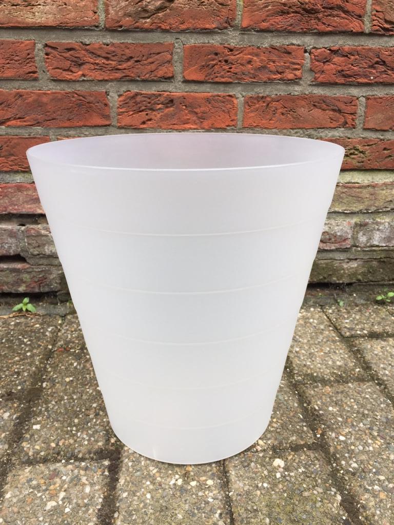 Papieremmer semitransparant IKEA, Kunststof, Ophalen of Verzenden, Zo goed als nieuw, Minder dan 50 cm