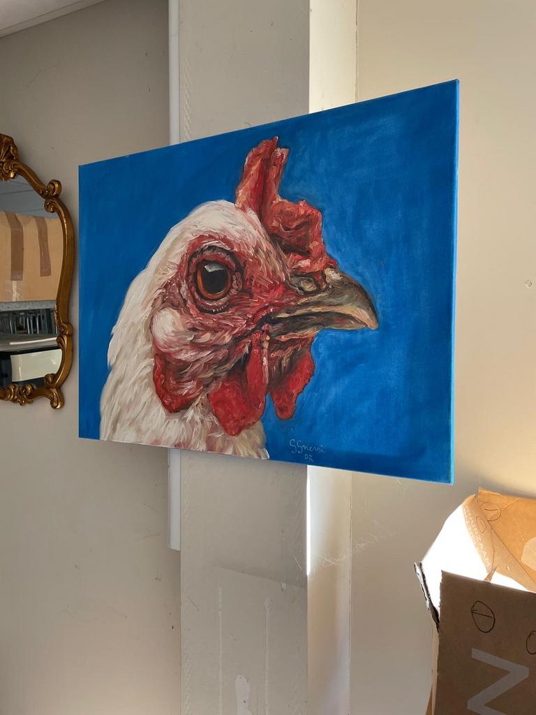 Schilderij naar Koen Vanmechelen – 60x80 cm – gesigneerd, Ophalen of Verzenden