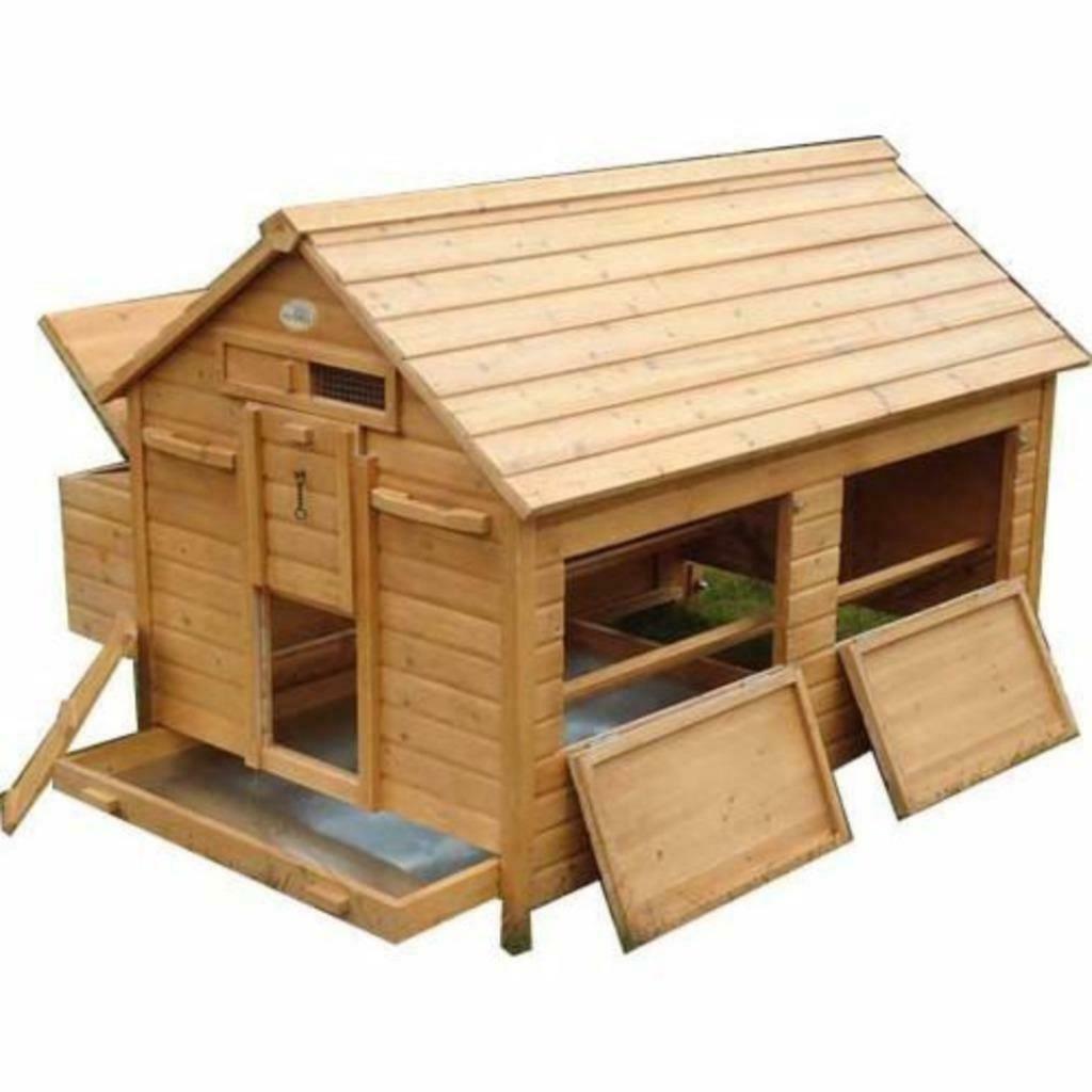 Poulailler XXL 10-15 poules abri poules coq caille maison, Envoi, Neuf, Poulailler