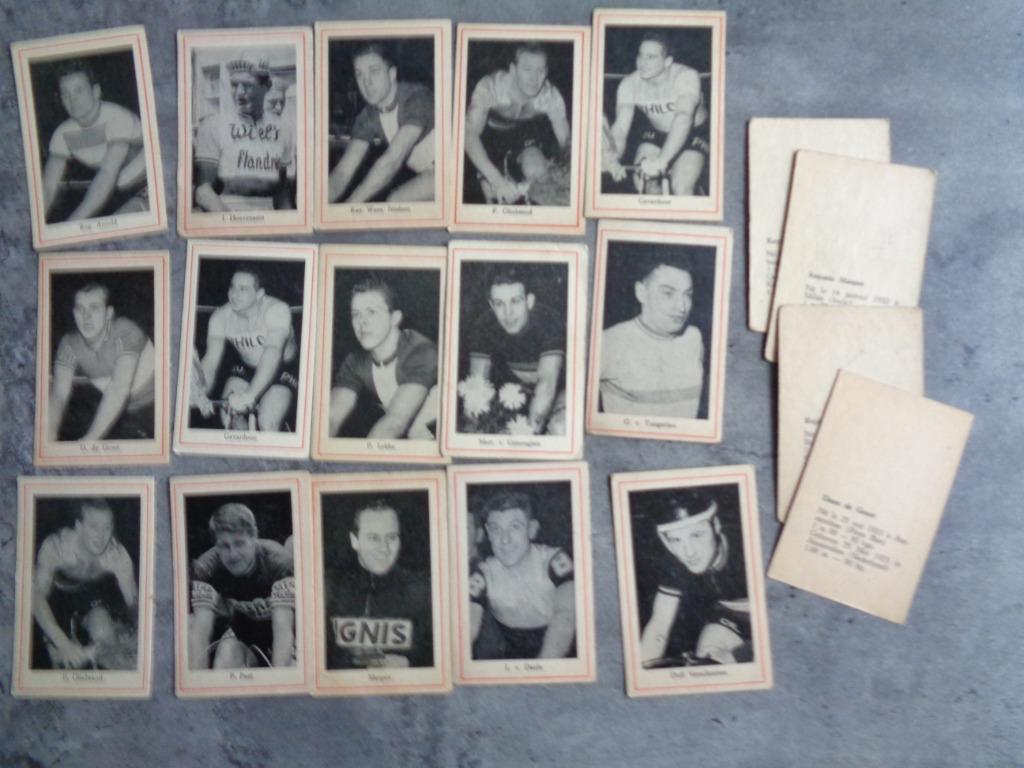 IMPRIMER CARTES CYCLISTES ANNO 1961 19X ÉDITEUR ONBEKE, Enlèvement ou Envoi