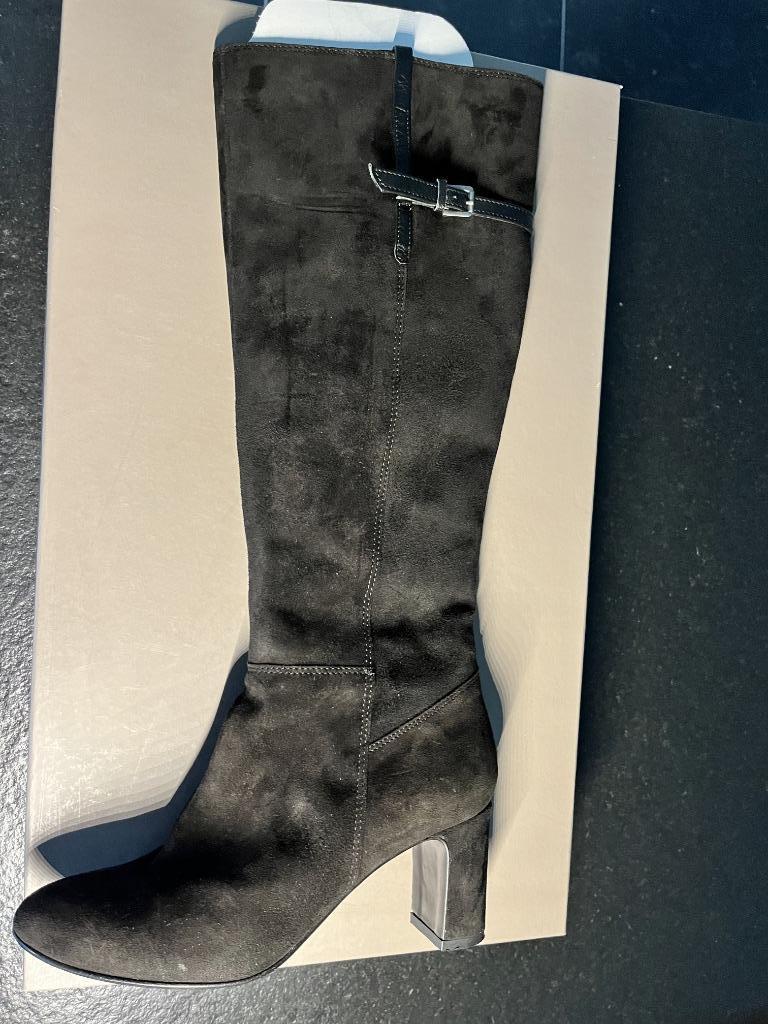 Nieuwe laarzen nubuck - mt 39, Neuf, Enlèvement, Bottes hautes, Noir