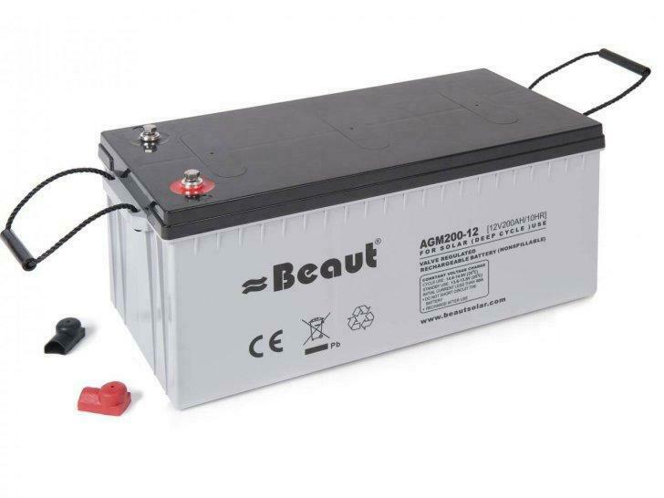Beaut Agm accu 12 volt 200 Ah / semi-tractie deep cycle, Ophalen of Verzenden, Nieuw