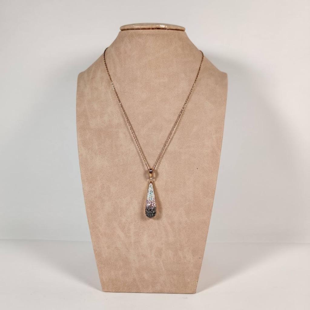 Victoria juwels halsketting - hanger teardrop., Ophalen of Verzenden