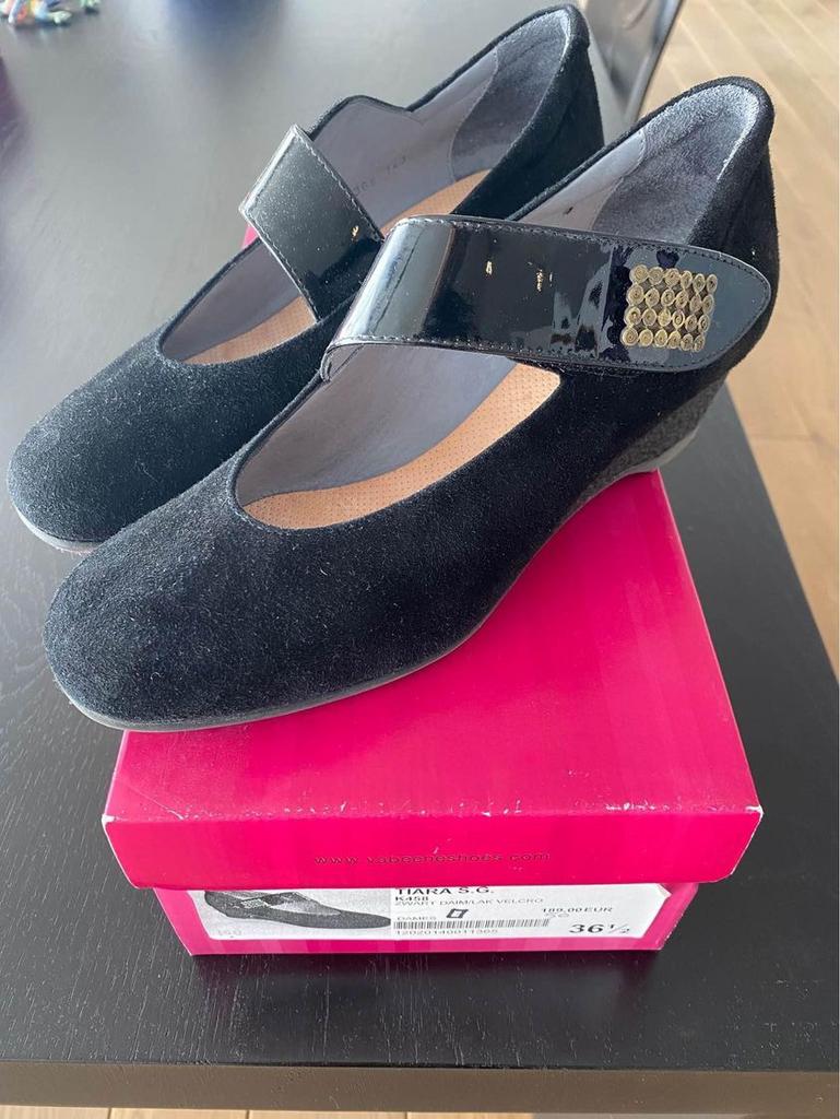 Chaussures femme en daim noir de la marque Vabeene, Enlèvement ou Envoi, Comme neuf