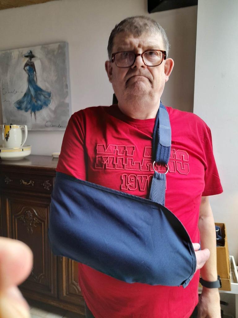 Blauwe mannen Mitella (Ter ondersteuning), Diversen, Braces, Zo goed als nieuw, Ophalen of Verzenden
