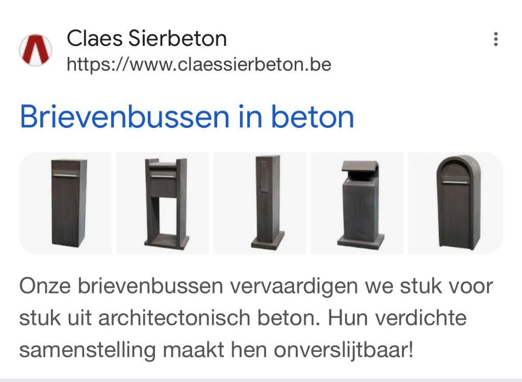brievenbus in beton, Tuin en Terras, Ophalen of Verzenden, Nieuw
