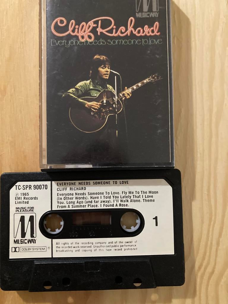 Cliff Richard cassette, Cd's en Dvd's, Cassettebandjes, Ophalen of Verzenden, Zo goed als nieuw