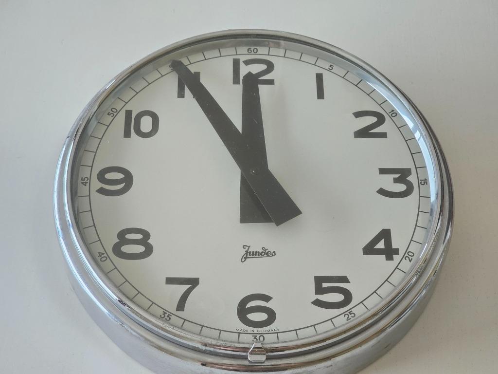 Jundes Duitsland Klok Industriële Vintage Openbare Spoorweg, Ophalen of Verzenden
