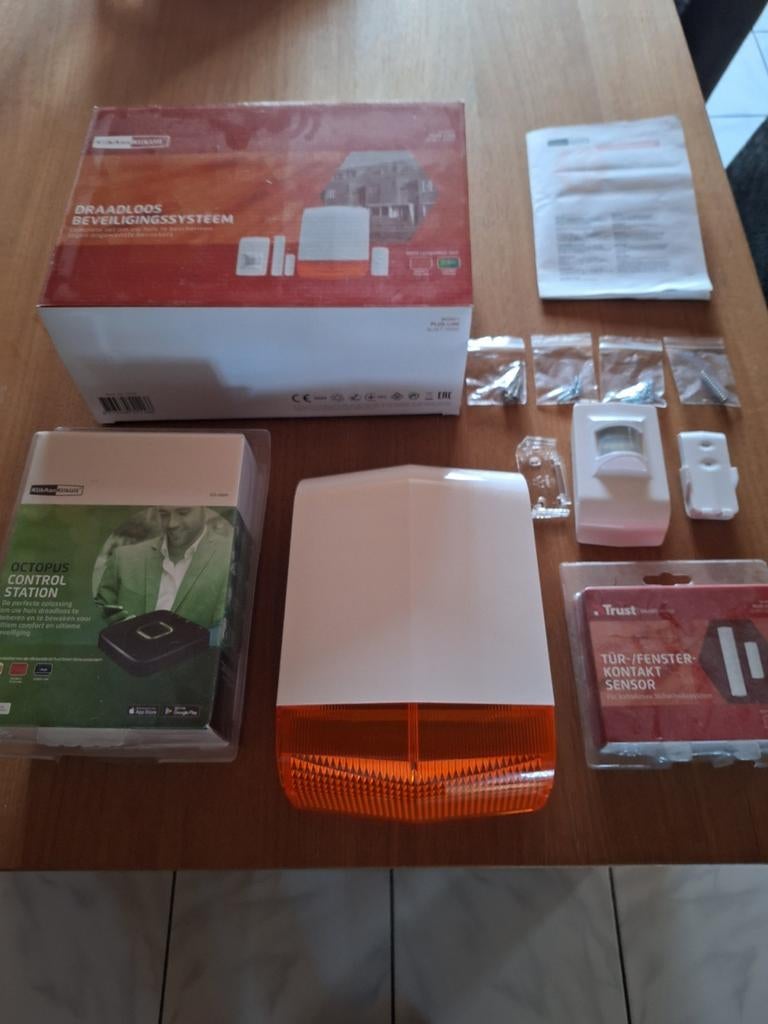Draadloos alarmsysteem klik aan klik uit , trust, Doe-het-zelf en Bouw, Ophalen, Nieuw, Draadloos