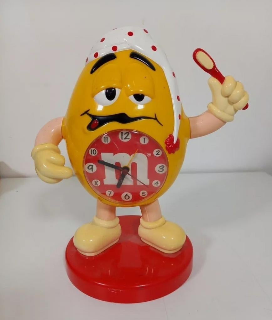 M&M vintage wekker dispender, Ophalen of Verzenden, Zo goed als nieuw