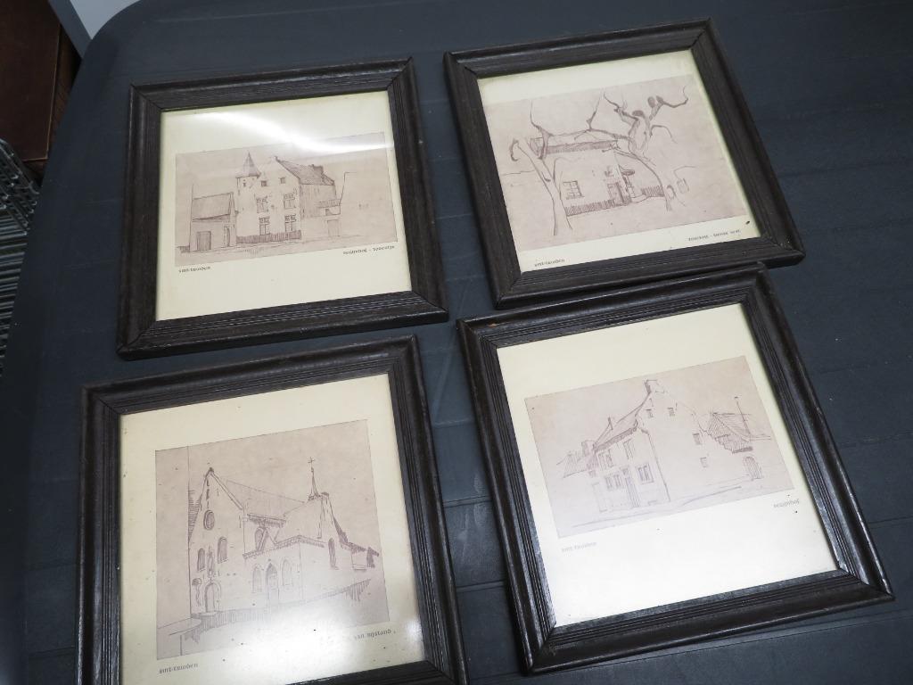 4 schilderij van Sint-Truiden, Ophalen of Verzenden