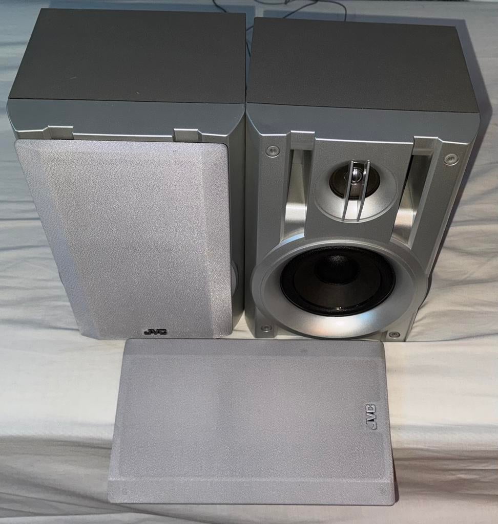 JVC MX-KC2 stereo 2-weg 50W 6 ohm, Moins de 60 watts, Enlèvement ou Envoi, JVC, Comme neuf