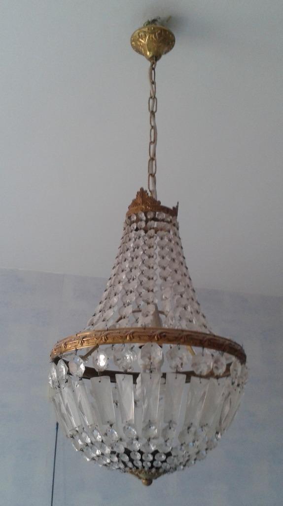 Lustre en cristal, Enlèvement, Utilisé, Style  vintage