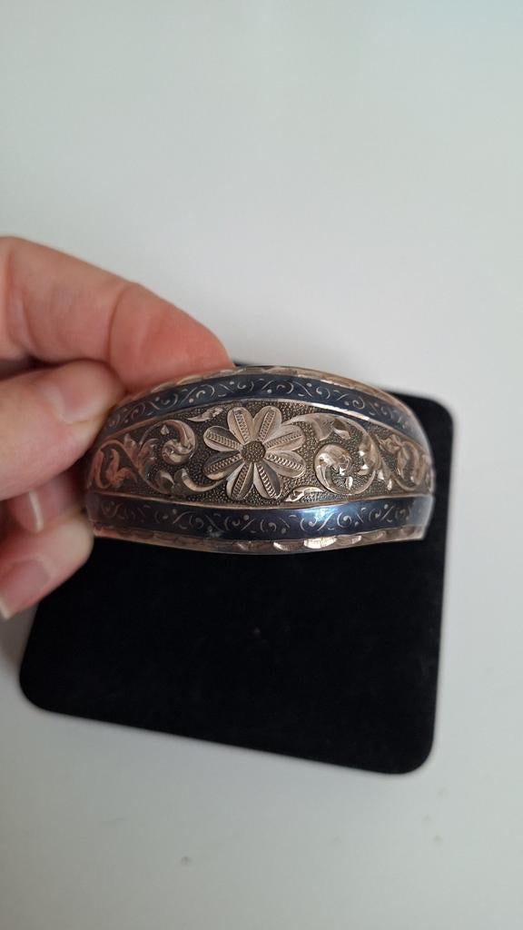 Vintage silver bracelet / antieke zilveren armband, Ophalen of Verzenden, Zo goed als nieuw