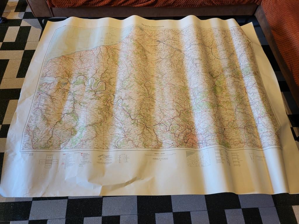 Grande carte d'état-major Paris, Allemagne 2WW, Envoi