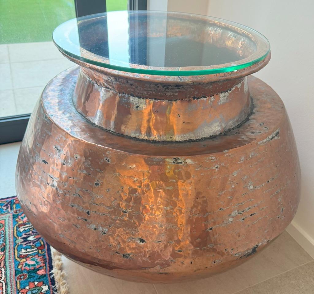 Koperen ketel 80 x 59 cm (rood koper), Huis en Inrichting, Overige Huis en Inrichting, Zo goed als nieuw, Ophalen