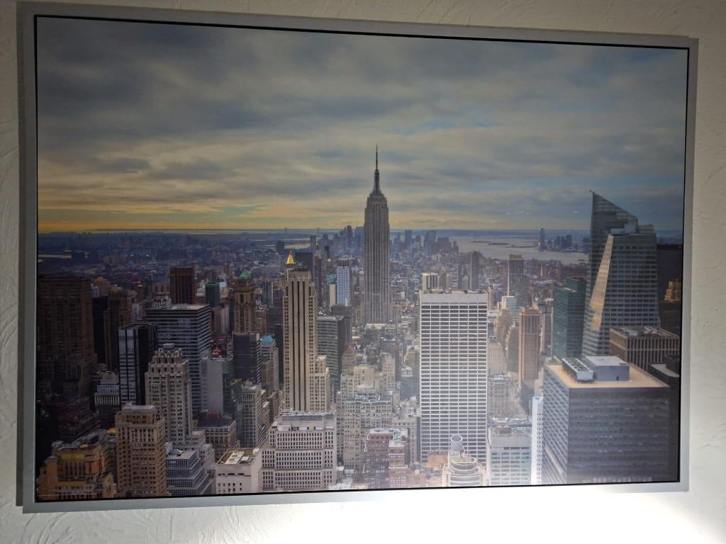 grote poster New York City ingekaderd, nieuwstaat, Nieuw, 125 cm of meer, Ophalen of Verzenden, Foto of Poster