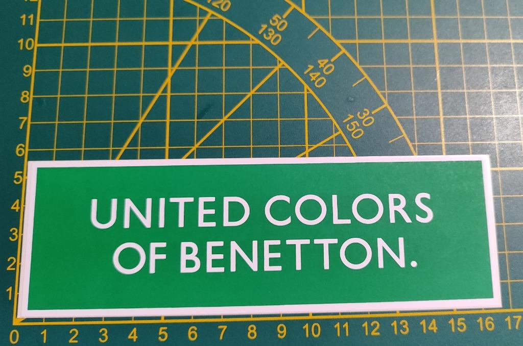 Sticker United Colors of Benetton logo origineel, Verzamelen, Ophalen of Verzenden