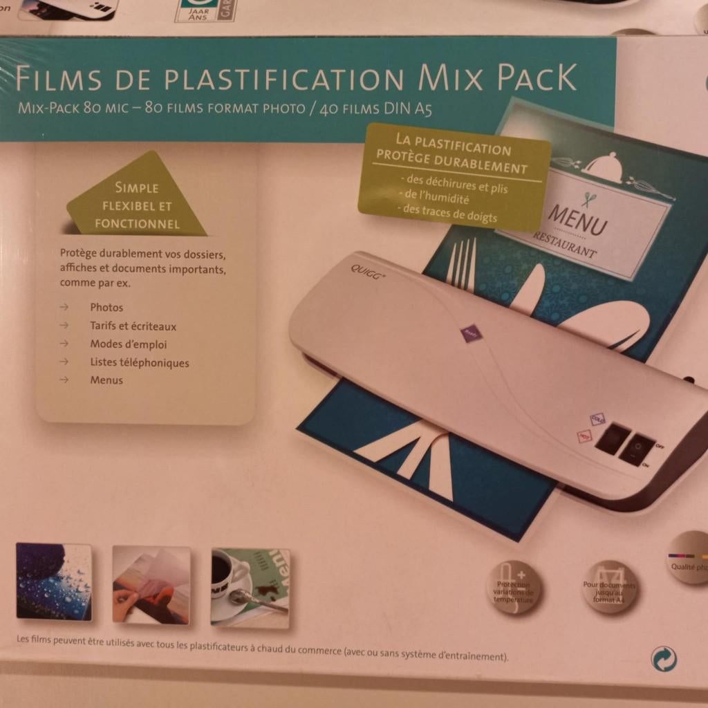 QUIGG  films de plastification, TV, Hi-fi & Vidéo, Photo | Papier photo, Enlèvement, Neuf