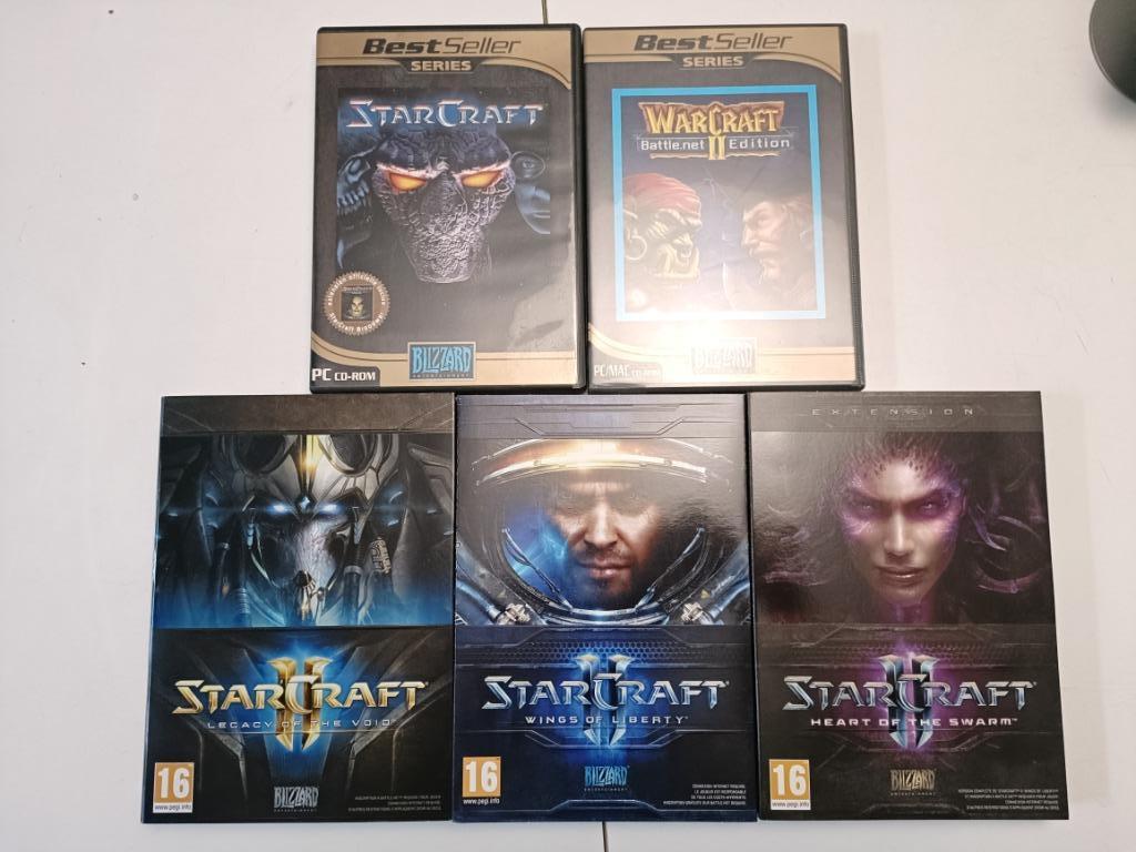 StarCraft 1 et 2 et Warcraft 2 jeux PC, Games en Spelcomputers, Games | Pc, Avontuur en Actie, Ophalen of Verzenden, Zo goed als nieuw
