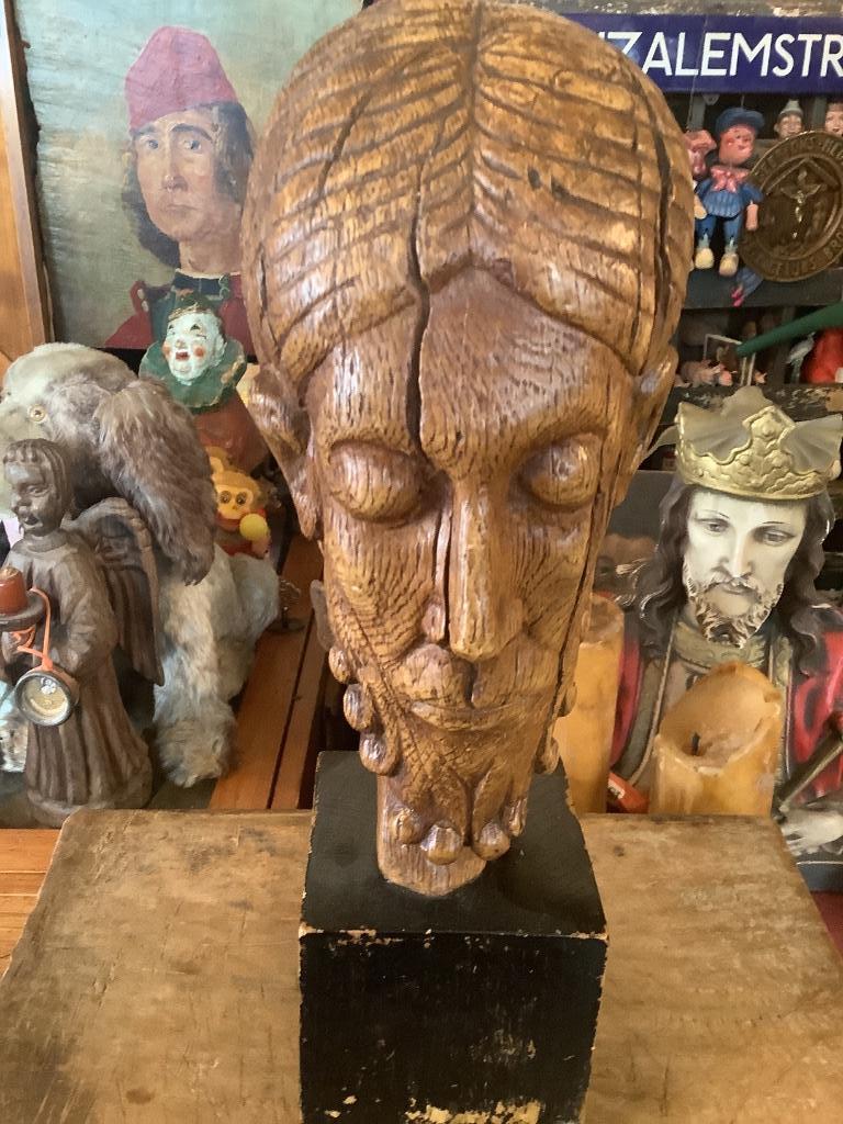 Gelaten Christus beeld 19e eeuw !, Antiek en Kunst, Ophalen