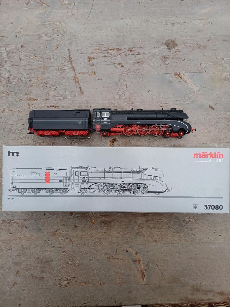 Marklin 37080 stoomloc AC digitaal met geluid, Hobby en Vrije tijd, Modeltreinen | H0, Zo goed als nieuw, Locomotief, Wisselstroom