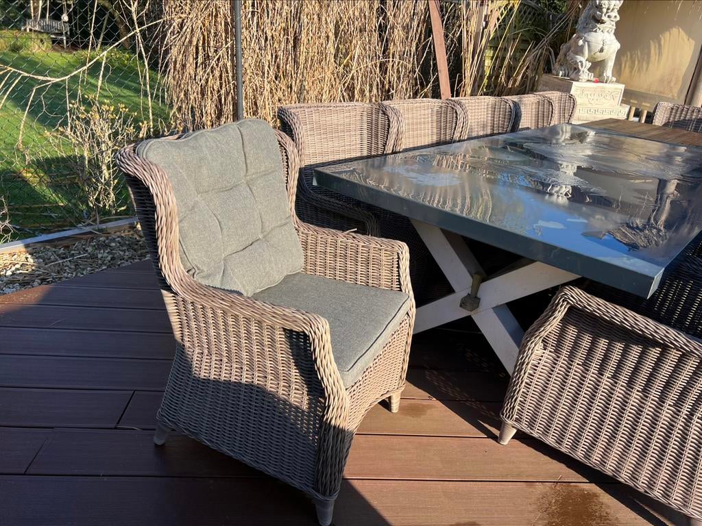 Tuinstoelen met kussens van Castle Line, Enlèvement, Comme neuf, Chaise